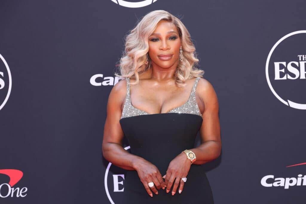 serena williams silver dress Serena Williams (@serenawilliams) brought modern classicism to the Met Gala  in a custom Grace Wales Bonner look. Her silver lam gown, accented with  gold leaf detailing, reworked Grecian draping