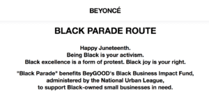 Beyoncé Black Parade