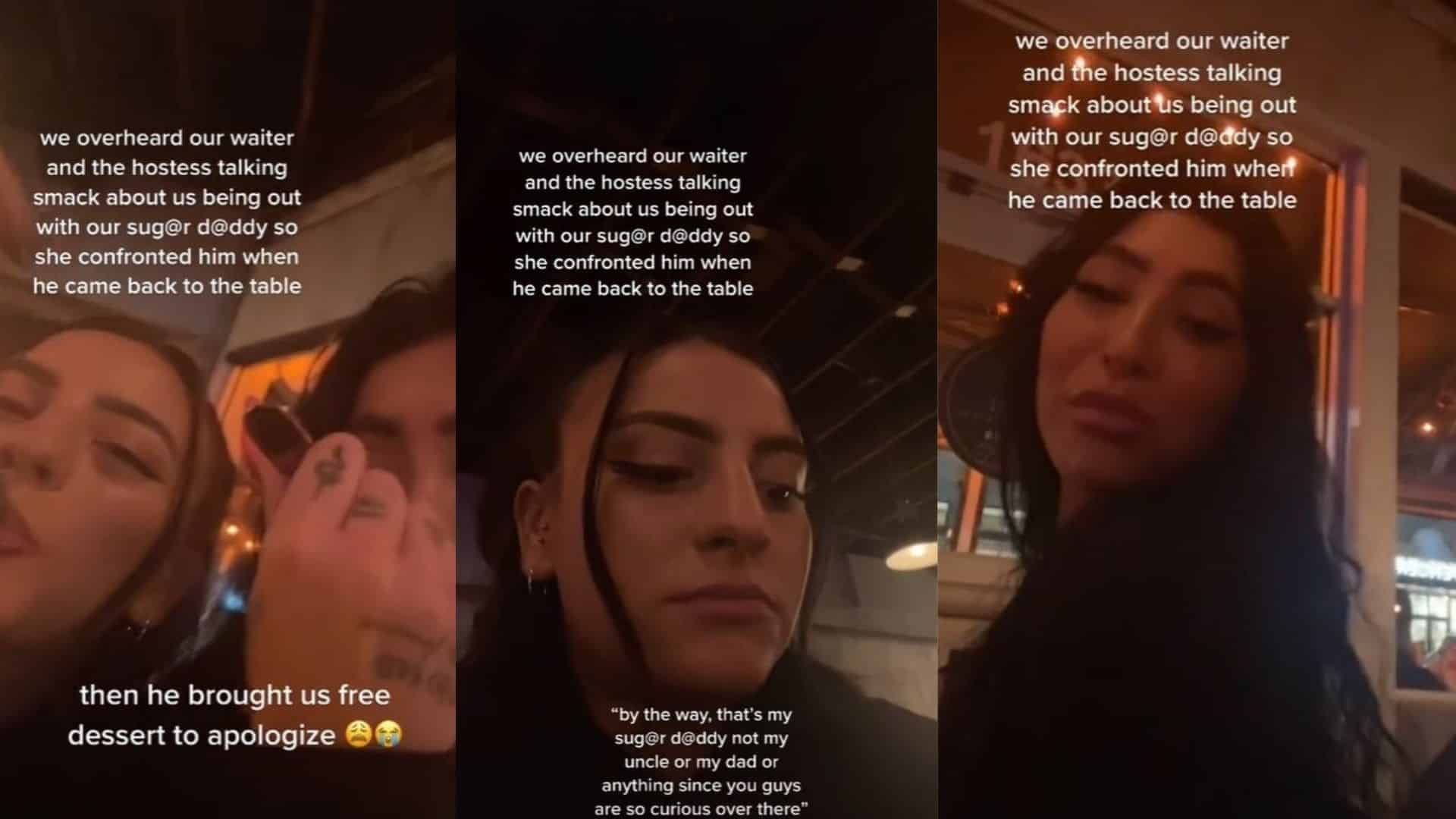Tiktoker Calls Out Waiter For Gossiping About Her And Her Sugar Daddy