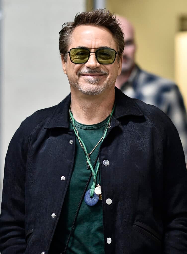 Actor Robert Downey Jr. is seen arriving backstage during the UFC 248 event at T-Mobile Arena on March 07, 2020 in Las Vegas, Nevada.