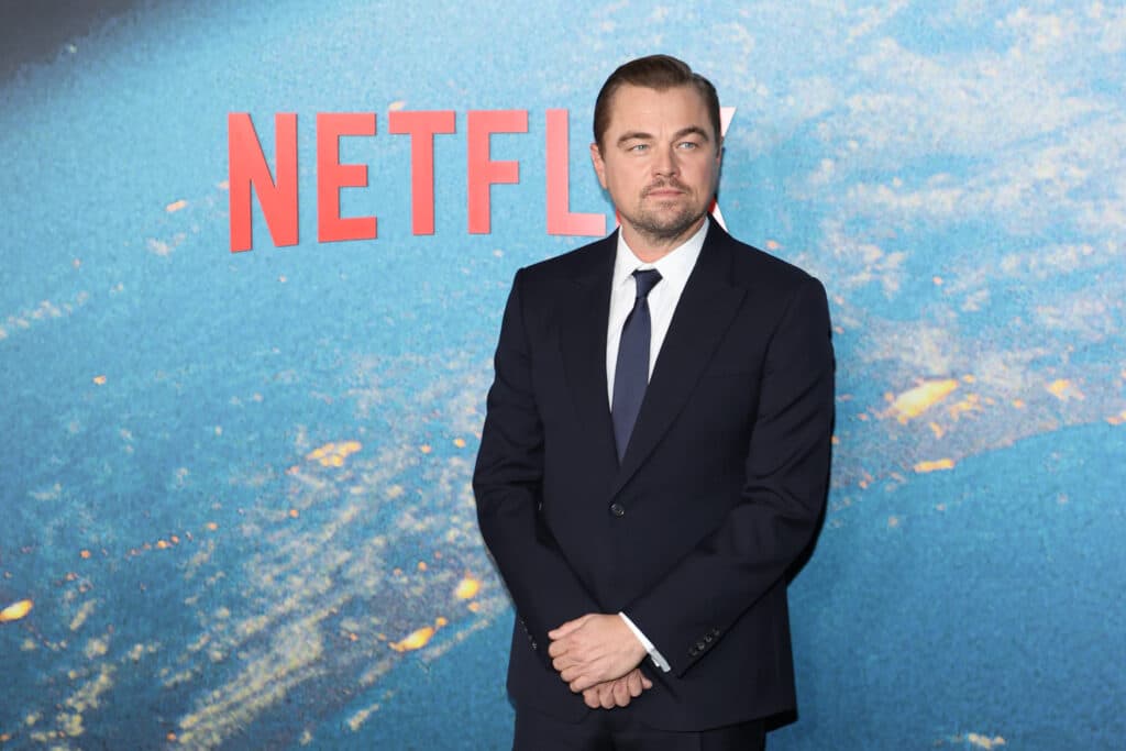 Actor Leonardo DiCaprio attends Netflix's "Don't Look Up" World Premiere on December 05, 2021 in New York City. 
