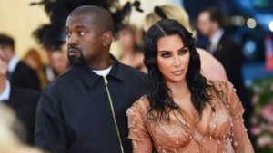 Kim Kardashian West and Kanye West attend The 2019 Met Gala Celebrating Camp: Notes on Fashion at Metropolitan Museum of Art on May 06, 2019 in New York City.