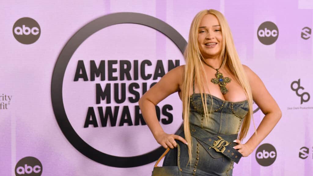 Kim Petras attends the 2022 American Music Awards at Microsoft Theater on November 20, 2022 in Los Angeles, California.