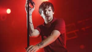 Louis Tomlinson performs in concert at Razzmatazz on March 09, 2020 in Barcelona, Spain.