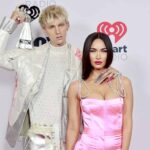 Machine Gun Kelly, winner of the Alternative Rock Album of the Year award for 'Tickets To My Downfall,’ and Megan Fox attend the 2021 iHeartRadio Music Awards at The Dolby Theatre in Los Angeles, California, which was broadcast live on FOX on May 27, 2021.