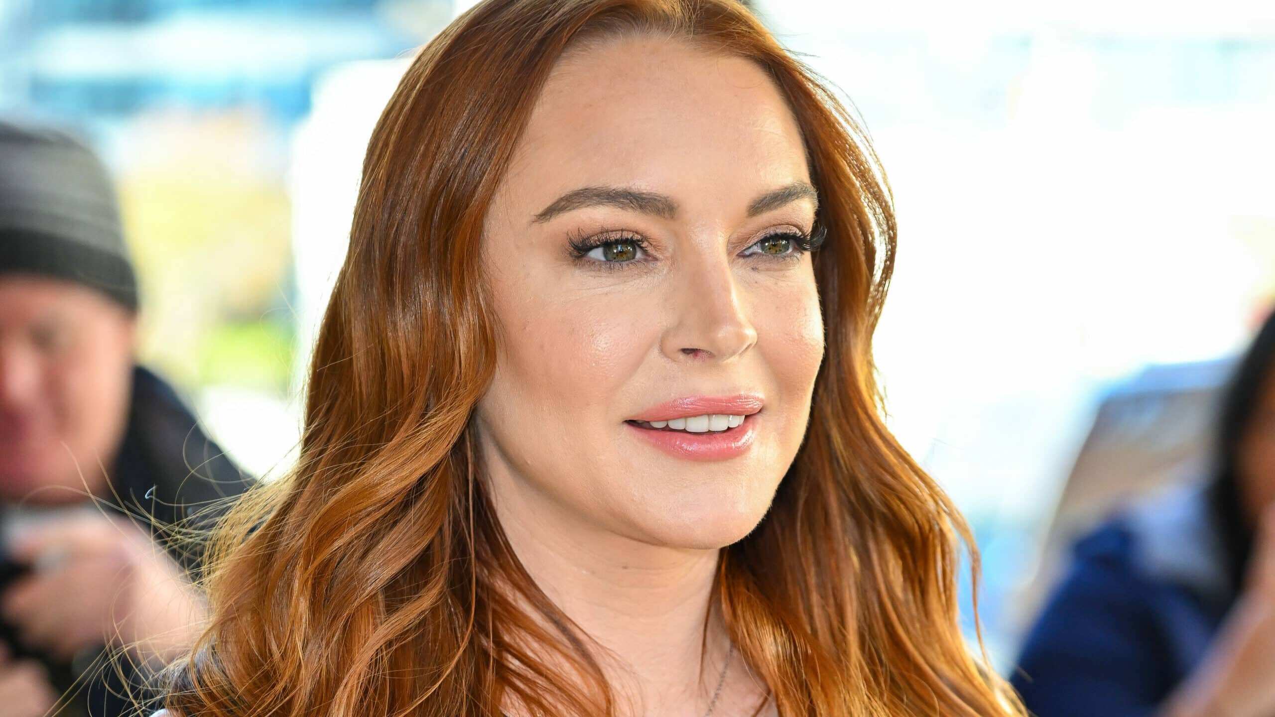 Lohan visits "The Drew Barrymore Show" at CBS Broadcast Center on November 10, 2022 in New York City