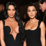 Kim Kardashian West and Kourtney Kardashian attend the amfAR New York Gala 2019
