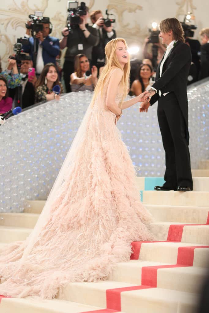 Nicole Kidman and Keith Urban at the 2023 Met Gala: Karl Lagerfeld: A Line of Beauty held at the Metropolitan Museum of Art on May 1, 2023 in New York, New York.