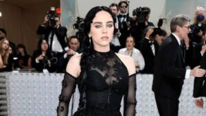 Billie Eilish attends The 2023 Met Gala Celebrating "Karl Lagerfeld: A Line Of Beauty" at The Metropolitan Museum of Art on May 01, 2023 in New York City.