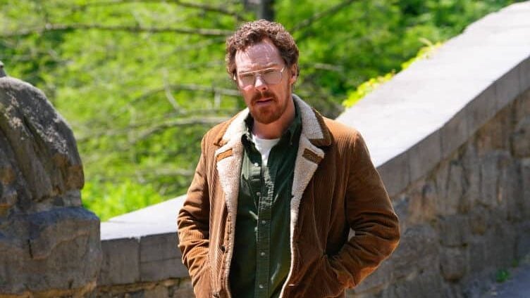 NEW YORK, NEW YORK - MAY 18: Benedict Cumberbatch is seen filming "Eric" in Central Park on May 18, 2023 in New York City.