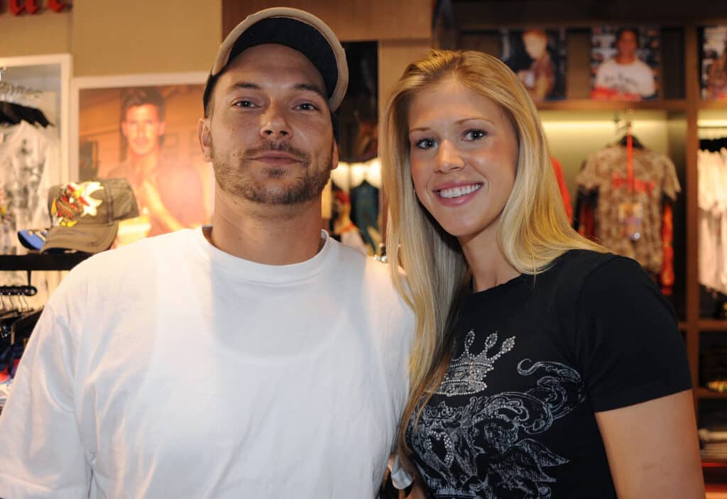 Kevin Federline, ex-husband of Britney Spears, makes an instore appearance with girlfriend Victoria Prince at Ed Hardy Edward Street on November 26, 2009 in Brisbane, Australia.