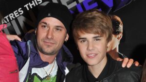 Jeremy Bieber, singer Justin Bieber attend the premiere for "Never Say Never" at the AMC Yonge & Dundas 24 theater on February 1, 2011 in Toronto, Canada.