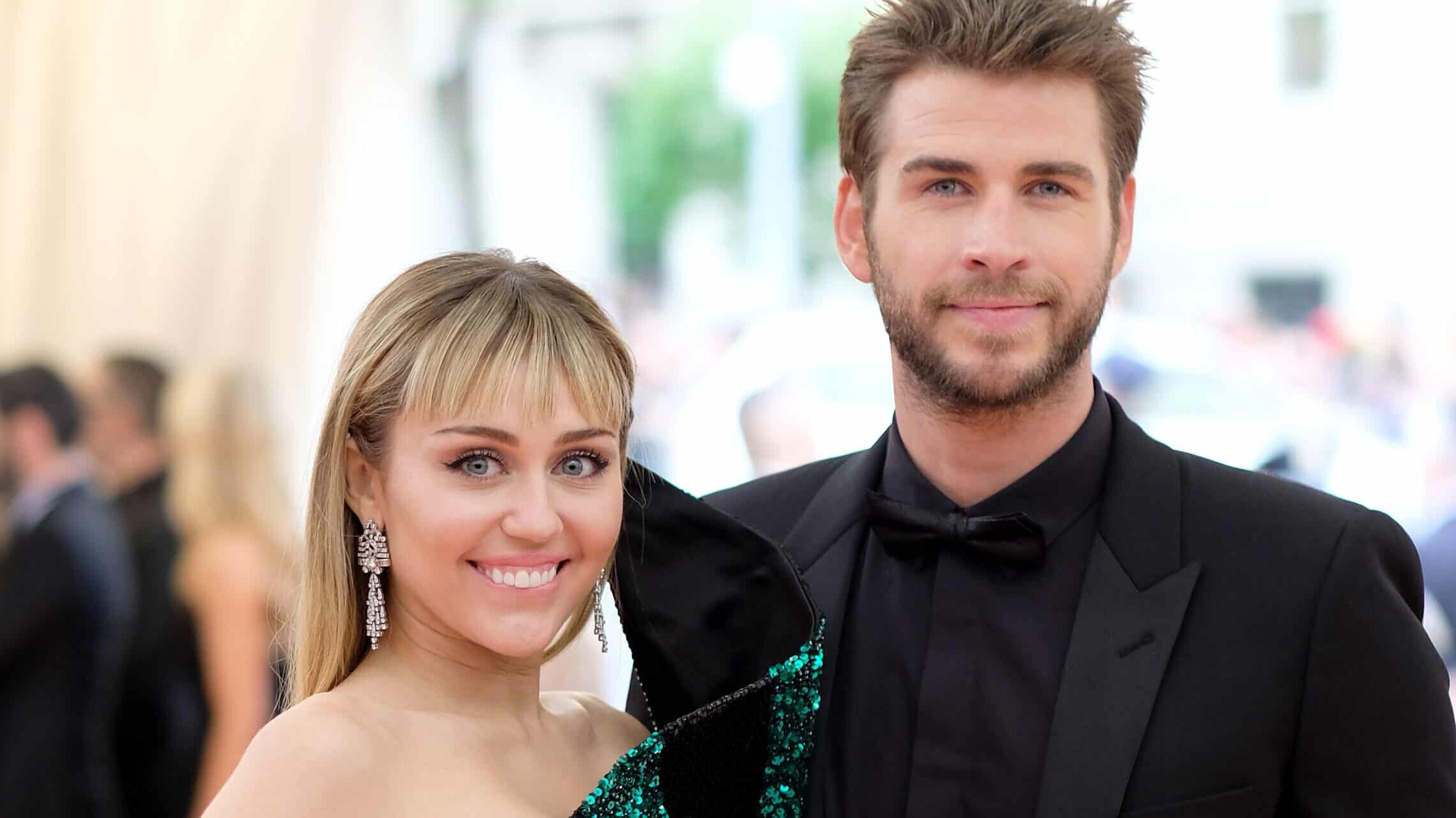 Miley Cyrus and Liam Hemsworth attend The 2019 Met Gala Celebrating Camp: Notes on Fashion at Metropolitan Museum of Art on May 06, 2019 in New York City.