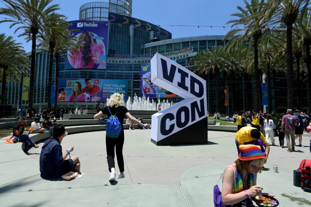 general view of atmosphere at VidCon Anaheim 2023 at Anaheim Convention Center on June 22, 2023 in Anaheim, California.