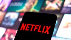 BRAZIL - 2022/02/03: In this photo illustration, the Netflix logo seen displayed on a smartphone screen.