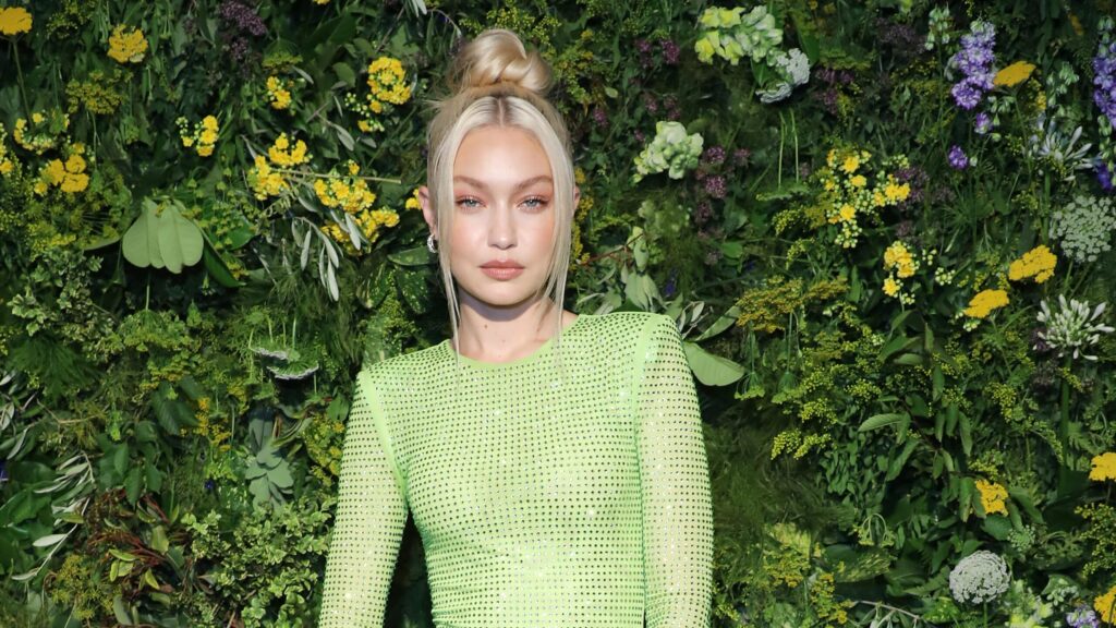 LONDON, ENGLAND - JULY 20: Gigi Hadid attends the British Vogue X Self-Portrait Summer Party at Chiltern Firehouse on July 20, 2022 in London, England.