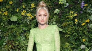 LONDON, ENGLAND - JULY 20: Gigi Hadid attends the British Vogue X Self-Portrait Summer Party at Chiltern Firehouse on July 20, 2022 in London, England.