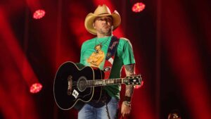 NASHVILLE, TENNESSEE - JUNE 10: Jason Aldean performs on stage during day three of CMA Fest 2023 at Nissan Stadium on June 10, 2023 in Nashville, Tennessee.