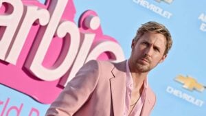 LOS ANGELES, CALIFORNIA - JULY 09: Ryan Gosling attends the World Premiere of "Barbie" at Shrine Auditorium and Expo Hall on July 09, 2023 in Los Angeles, California.