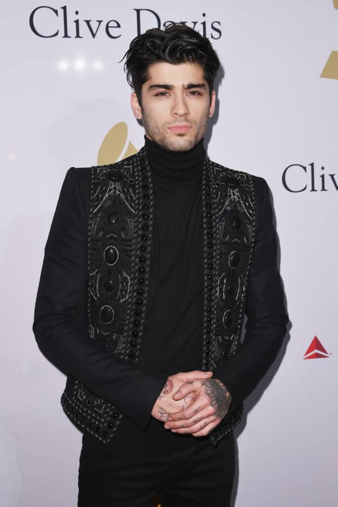 Singer Zayn Malik attends Pre-GRAMMY Gala and Salute to Industry Icons Honoring Debra Lee at The Beverly Hilton on February 11, 2017 in Los Angeles, California.