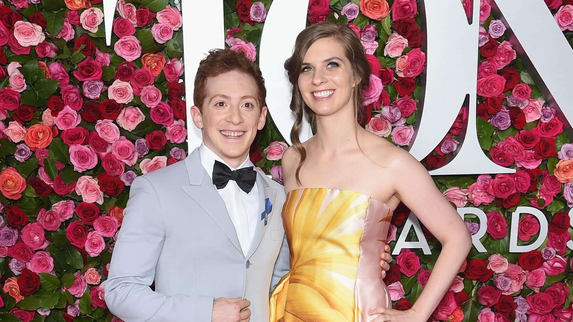 Ethan Slater (L) attends the 72nd Annual Tony Awards at Radio City Music Hall on June 10, 2018 in New York City.