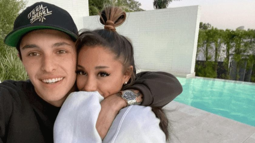 Ariana Grande pictured with Dalton Gomez. Photo from: Ariana Grande on Instagram