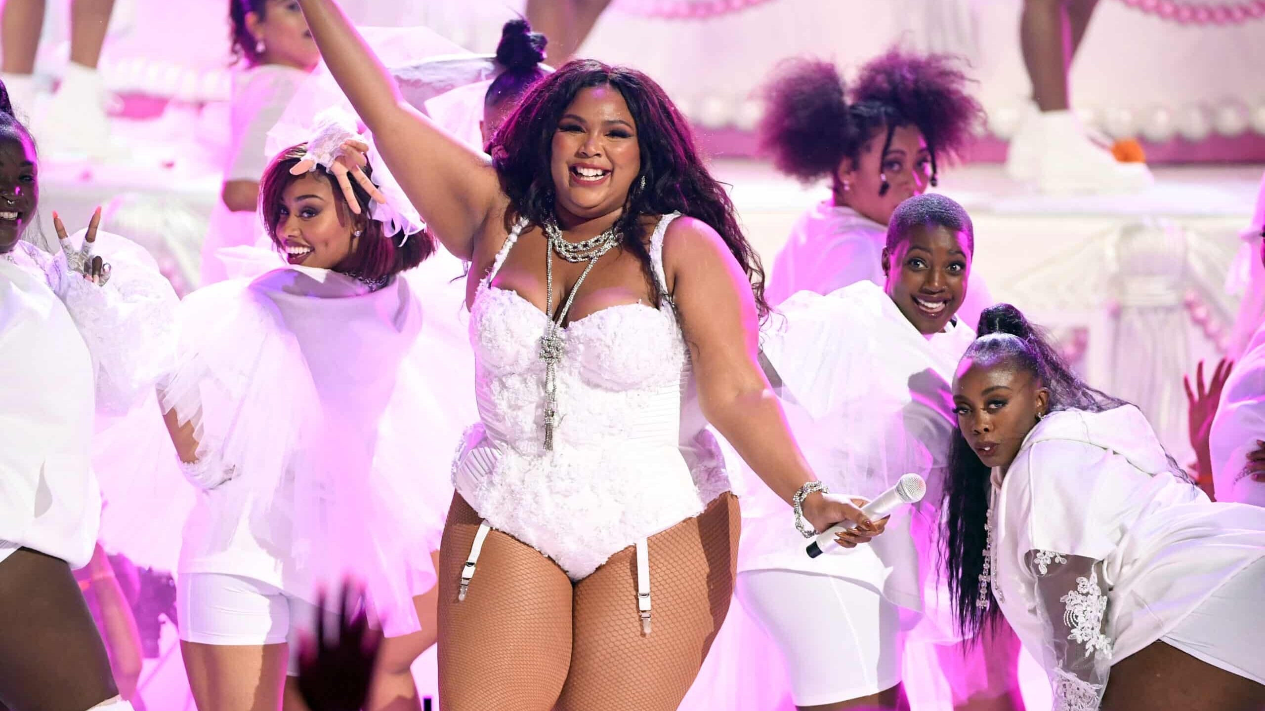 LOS ANGELES, CALIFORNIA - JUNE 23: Lizzo performs onstage at the 2019 BET Awards on June 23, 2019 in Los Angeles, California.