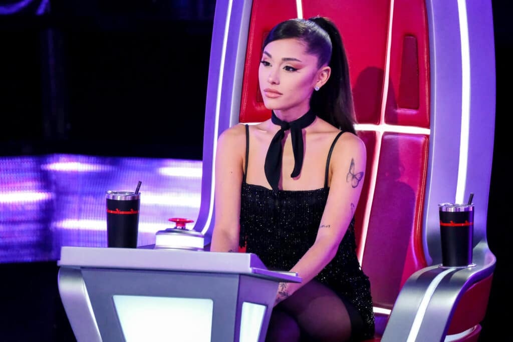 HE VOICE -- "Blind Auditions" -- Pictured: Ariana Grande