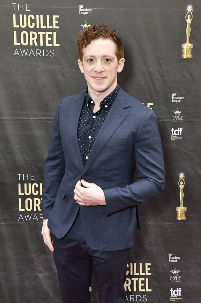Ethan Slater attends the 37th Annual Lucille Lortel Awards at NYU Skirball Center on May 01, 2022 in New York City.
