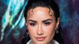 MIAMI, FLORIDA - MARCH 15: Demi Lovato attends the Boss Spring/Summer 2023 Miami Runway Show at One Herald Plaza on March 15, 2023 in Miami, Florida.
