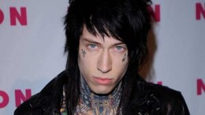 Musician Trace Cyrus arrives at NYLON Magazine's May Issue Young Hollywood Launch Party at The Roosevelt Hotel on May 12, 2010 in Hollywood, California.