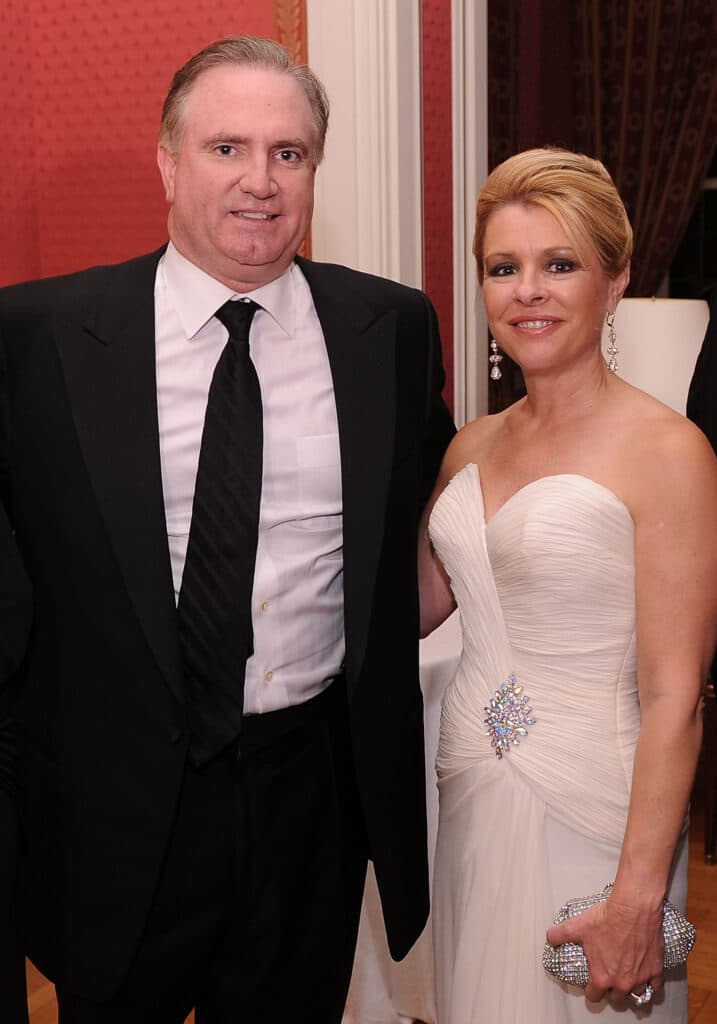 Sean Tuohy and Leigh Anne Tuohy attend the Bloomberg/Vanity Fair party following the 2010 White House Correspondents' Association Dinner at the residence of the Frenc, h Ambassador on May 1, 2010 in Washington, DC. 