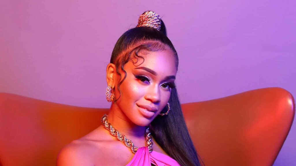 Saweetie poses for a portrait during the BET Awards 2019 at Microsoft Theater on June 23, 2019 in Los Angeles, California. 