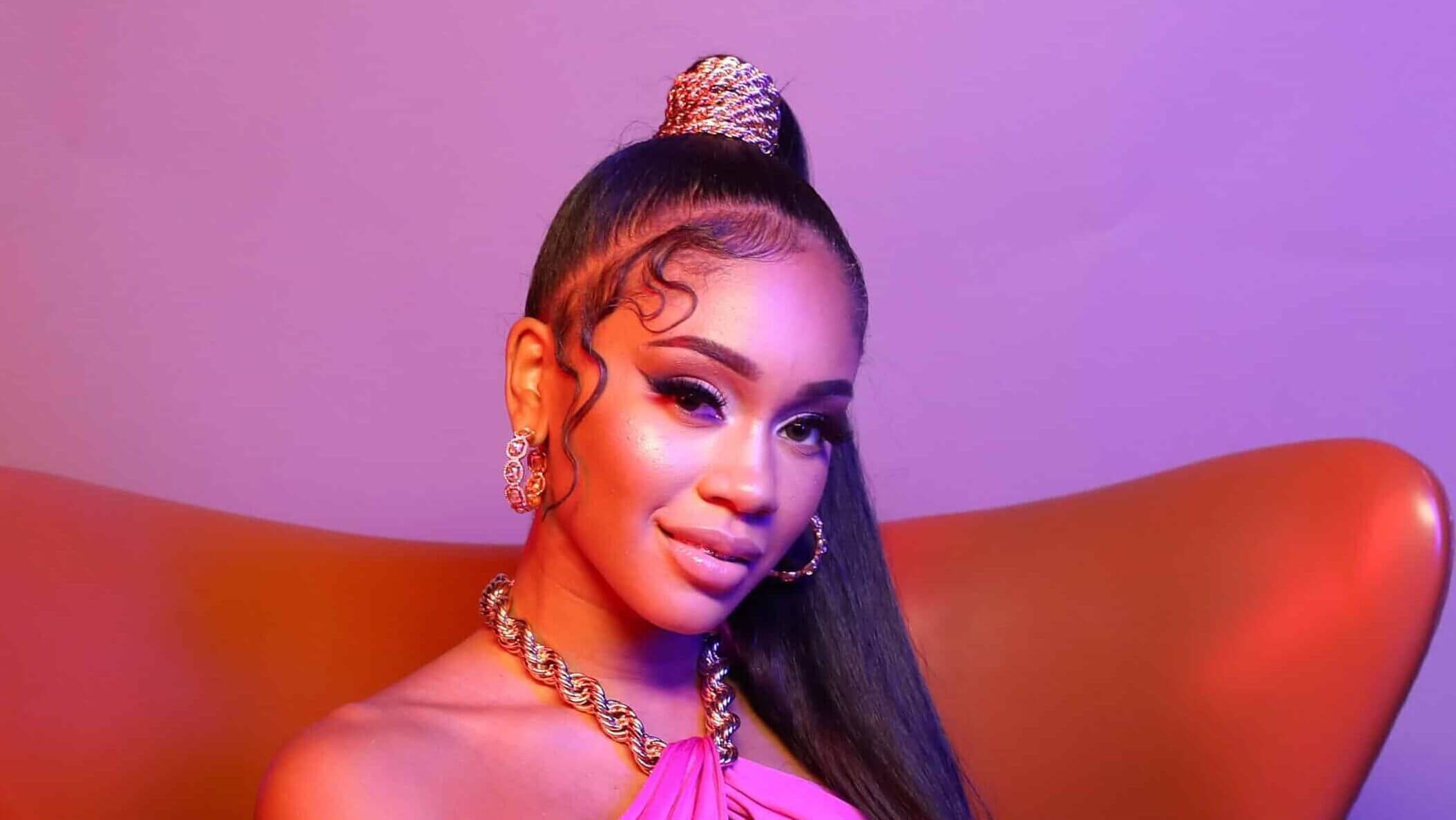 Saweetie poses for a portrait.