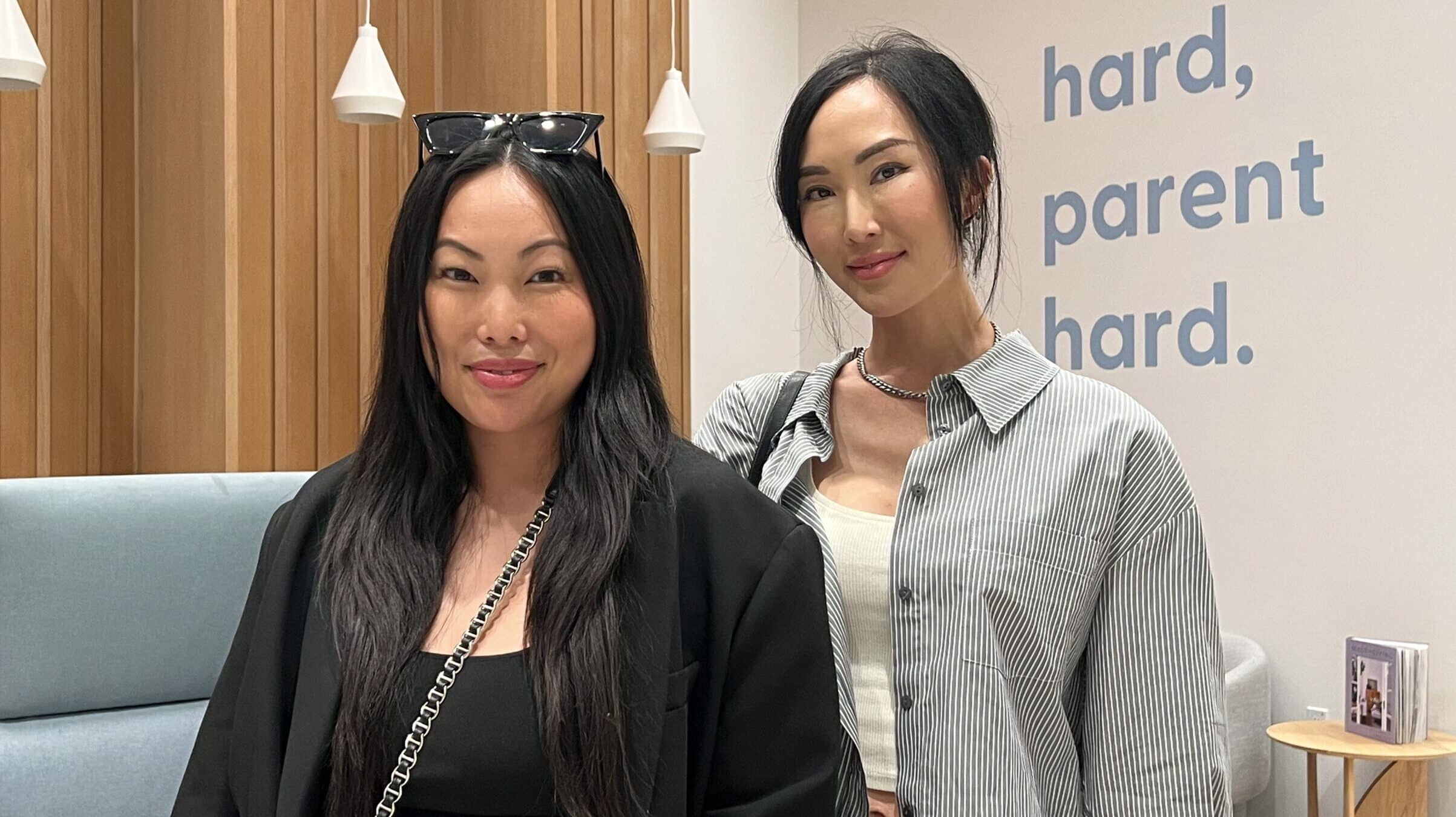 Joan Nguyen and Chriselle Lim inside the Bumo space in Century City, Los Angeles.