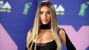 Madison Beer attends the 2020 MTV Video Music Awards, broadcast on Sunday, August 30, 2020 in New York City.