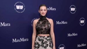BEVERLY HILLS, CALIFORNIA - OCTOBER 27: Lili Reinhart, wearing Max Mara, attends the WIF Honors: Forging Forward Gala sponsored by Max Mara, ShivHans Pictures, Lexus and STARZ at The Beverly Hilton on October 27, 2022 in Beverly Hills, California. (Photo by Emma McIntyre/Getty Images for WIF