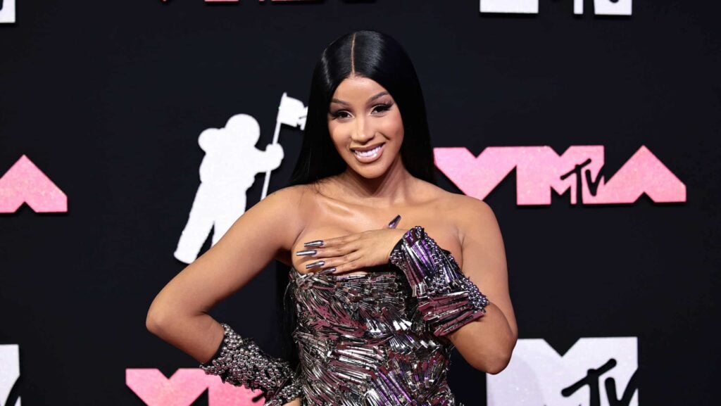 NEWARK, NEW JERSEY - SEPTEMBER 12: Cardi B attends the 2023 MTV Video Music Awards at the Prudential Center on September 12, 2023 in Newark, New Jersey.