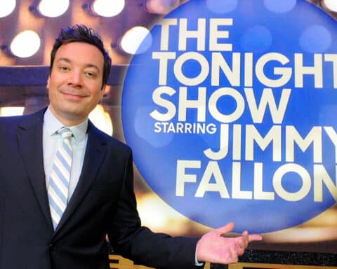 Jimmy Fallon poses during a presentation for the media of the Universal Orlando's Newest Attraction "Race Through New York Starring Jimmy Fallon" at Universal Orlando on April 3, 2017 in Orlando, Florida.