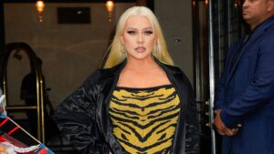 NEW YORK, NEW YORK - JUNE 28: Christina Aguilera is seen on June 28, 2023 in New York City.