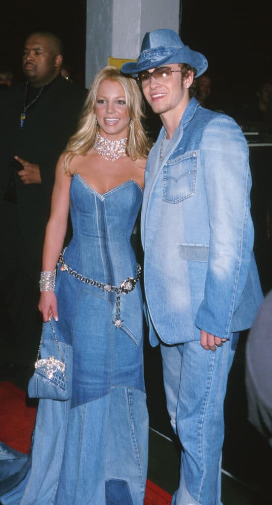 Britney Spears and Justin Timberlake of NSYNC at the Shrine Auditorium in Los Angeles, CA