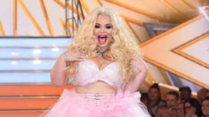 Trisha Paytas enters the Big Brother House for the Celebrity Big Brother launch at Elstree Studios on August 1, 2017.