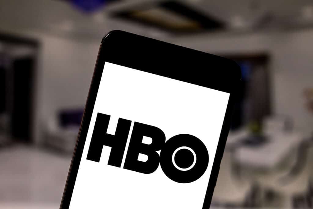 In this photo illustration the Home Box Office (HBO) logo is seen displayed on a smartphone.
