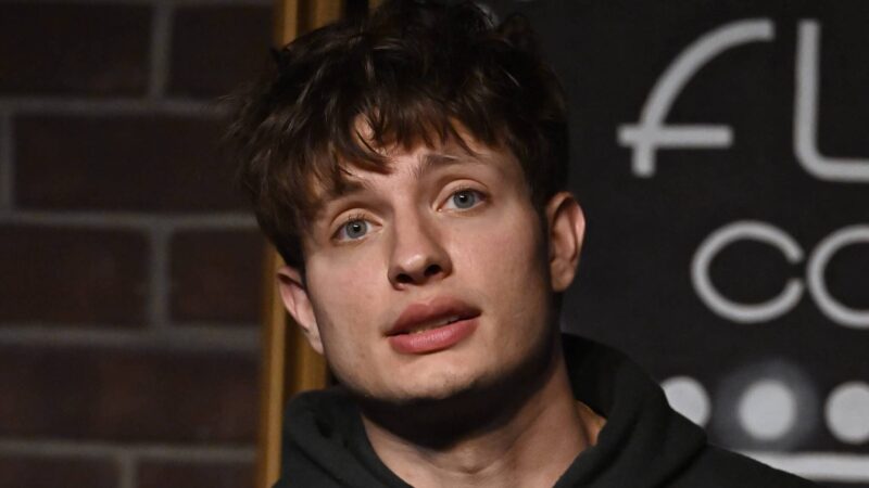 BURBANK, CALIFORNIA - MAY 03: Comedian Matt Rife performs at Flappers Comedy Club and Restaurant Burbank on May 03, 2022 in Burbank, California.