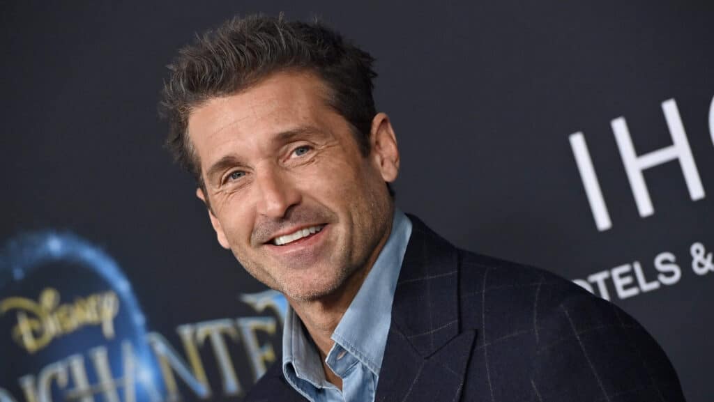 Patrick Dempsey attends Disney's "Disenchanted" Premiere at El Capitan Theatre on November 16, 2022 in Los Angeles, California.