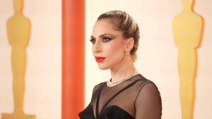 HOLLYWOOD, CALIFORNIA - MARCH 12: Lady Gaga attends the 95th Annual Academy Awards on March 12, 2023 in Hollywood, California.