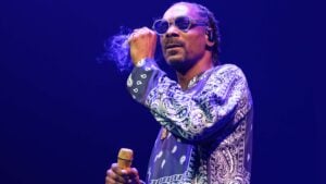 21 September 2023, North Rhine-Westphalia, Cologne: Rapper Snoop Dogg is on stage during a concert at Lanxess Arena. Photo: Henning Kaiser/dpa