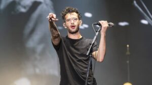 AUSTIN, TEXAS - OCTOBER 14: Matty Healy of The 1975 performs during 2023 Austin City Limits Music Festival at Zilker Park on October 14, 2023 in Austin, Texas. (