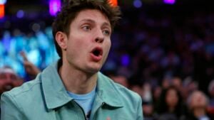 NEW YORK, NEW YORK - NOVEMBER 6: American comedian and actor Matt Rife attends a New York Knicks game against the LA Clippers at Madison Square Garden on November 6, 2023 in New York City. NOTE TO USER: User expressly acknowledges and agrees that, by downloading and or using this photograph, User is consenting to the terms and conditions of the Getty Images License Agreement.