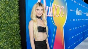 Dylan Mulvaney attends The Out100 Party 2023 at NeueHouse Hollywood on November 09, 2023 in Hollywood, California.